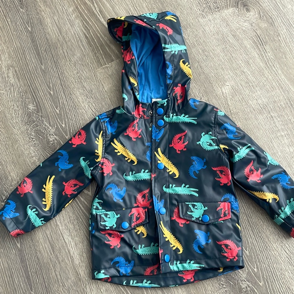 Toddler dinosaur rain coat
